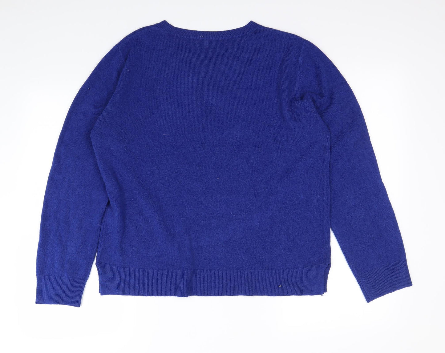 m&S Womens Blue   Pullover Jumper Size 16