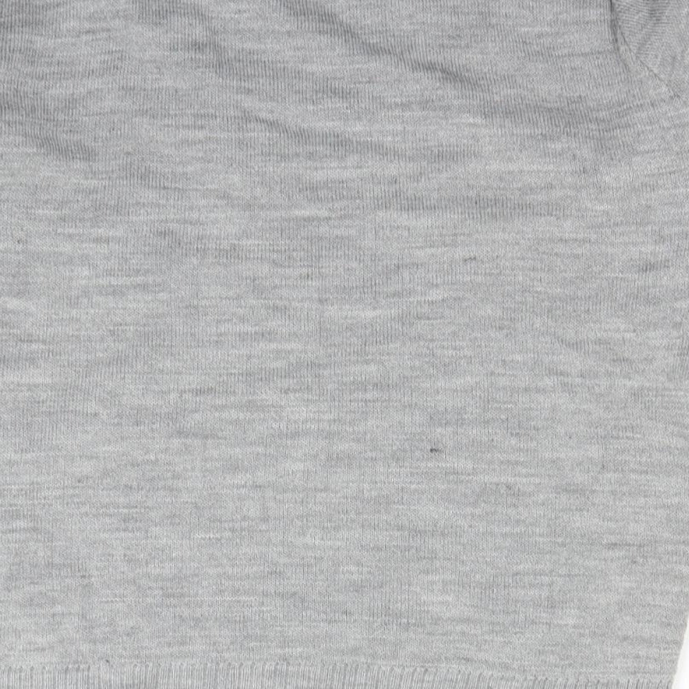 Preworn Boys Grey   Henley Jumper Size 13 Years  - Christmas jumper