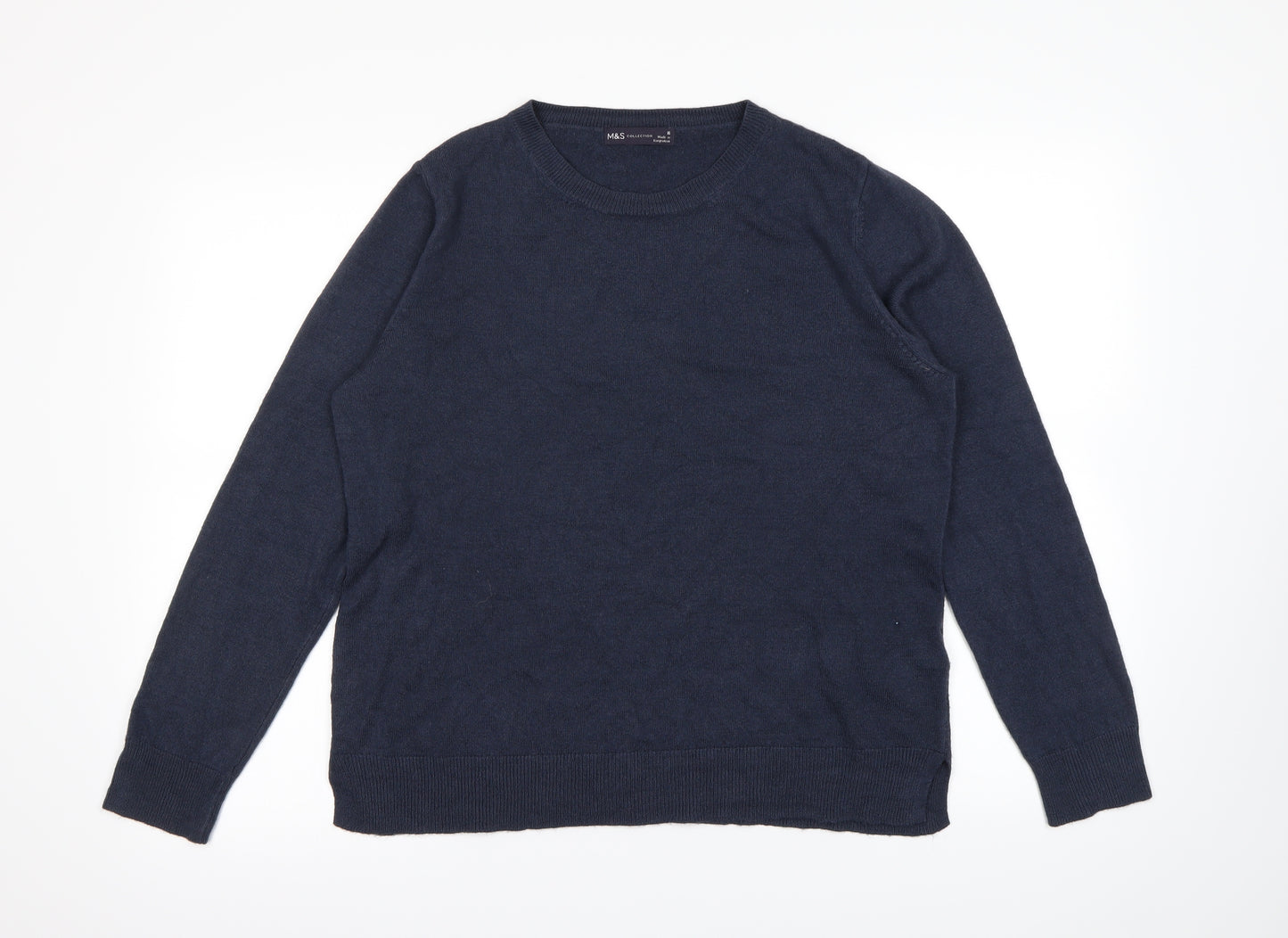 m&S Womens Blue   Pullover Jumper Size 16