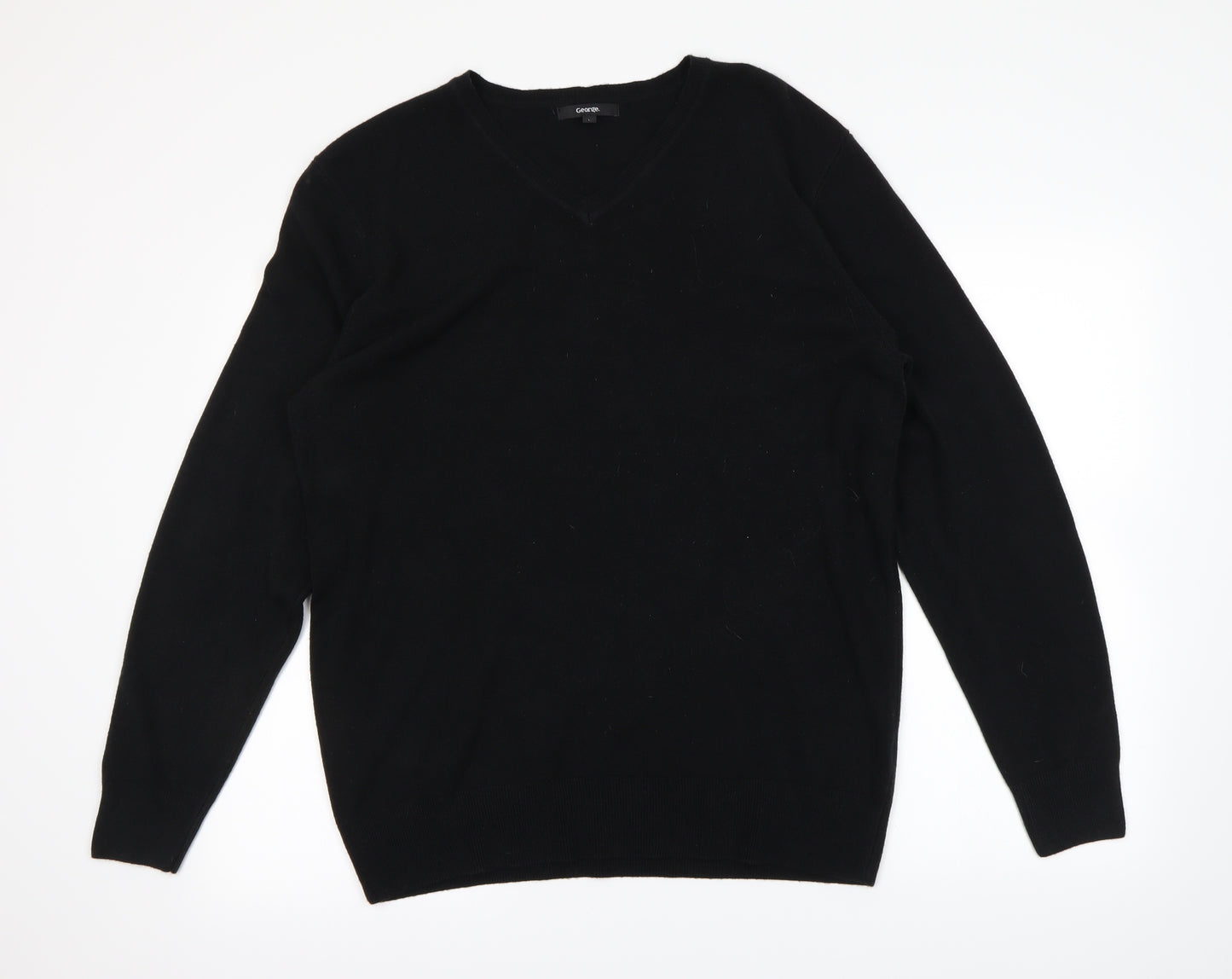 George Mens Black   Pullover Jumper Size L