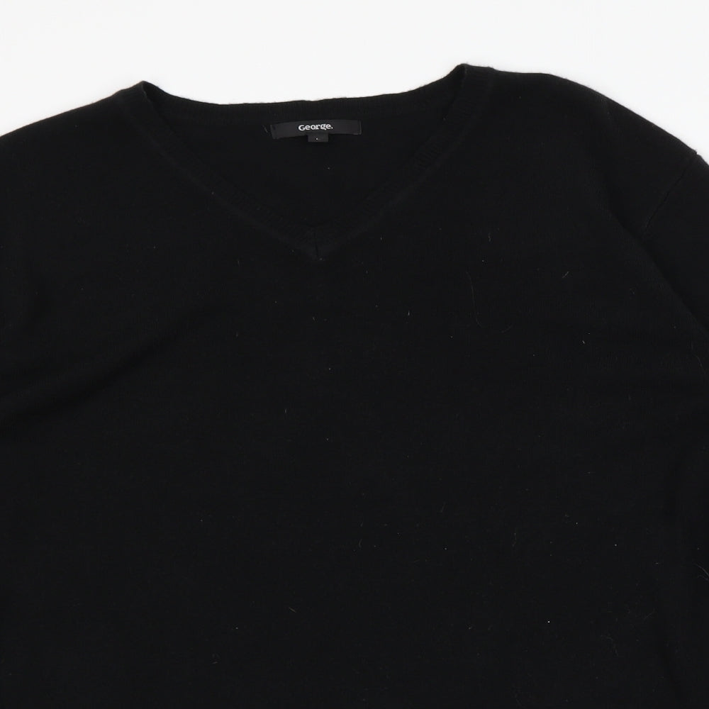 George Mens Black   Pullover Jumper Size L