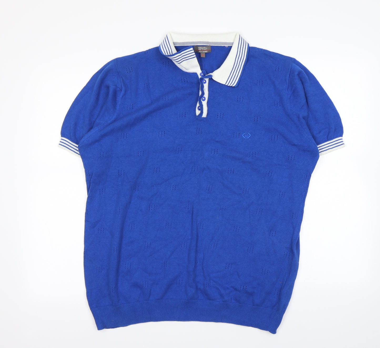 Jeff Banks Mens Blue    Polo Size XL