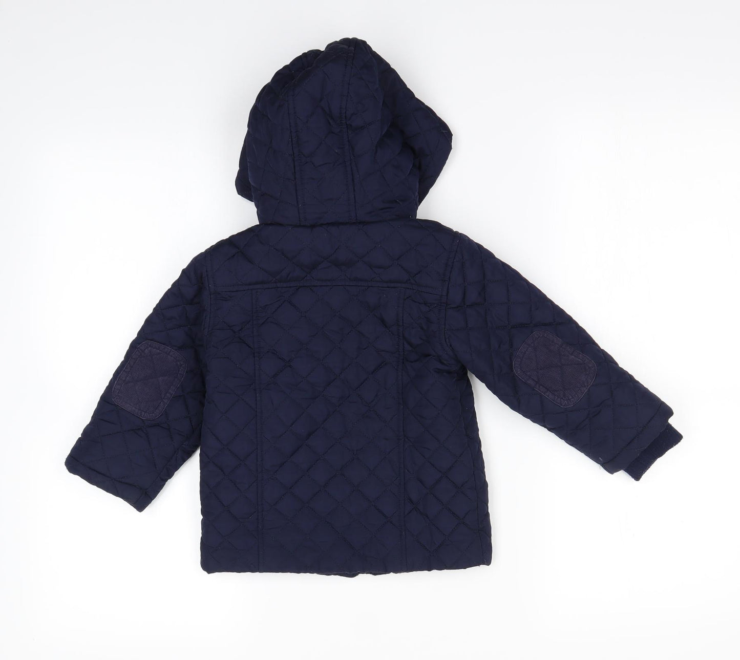 m&S Boys Blue   Basic Coat Coat Size 18-24 Months