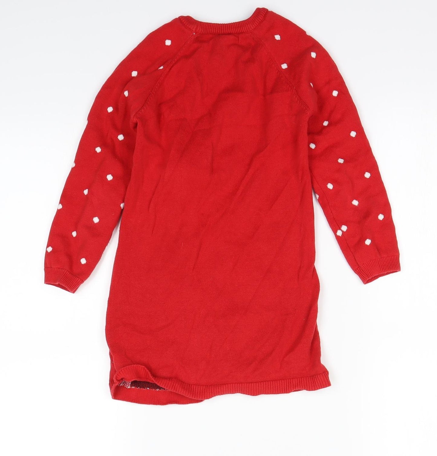 TU Girls Purple   Jumper Dress  Size 5-6 Years  - Christmas jumper