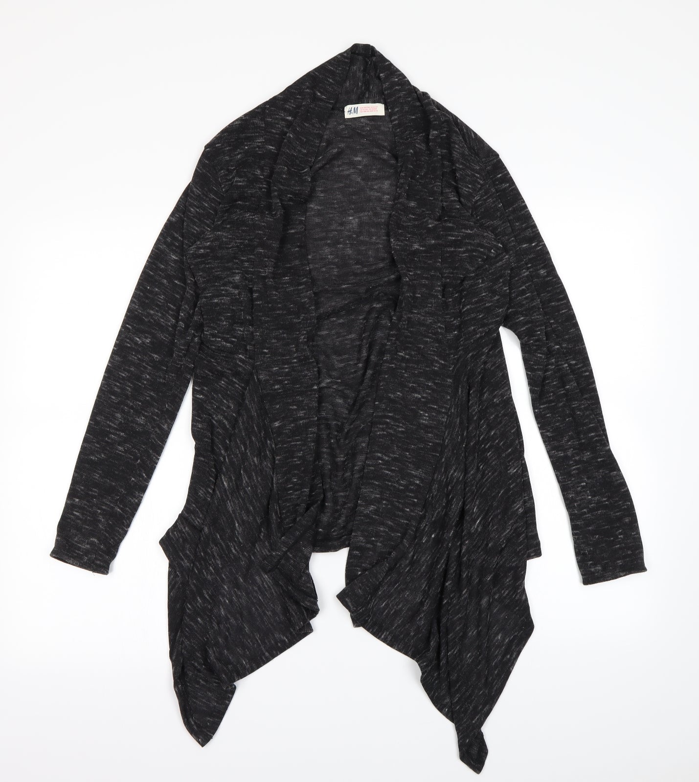 H&M Girls Black Houndstooth  Cardigan Jumper Size 12-13 Years
