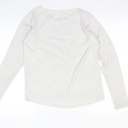 H&M Girls Grey   Pullover Sweatshirt Size 12-13 Years