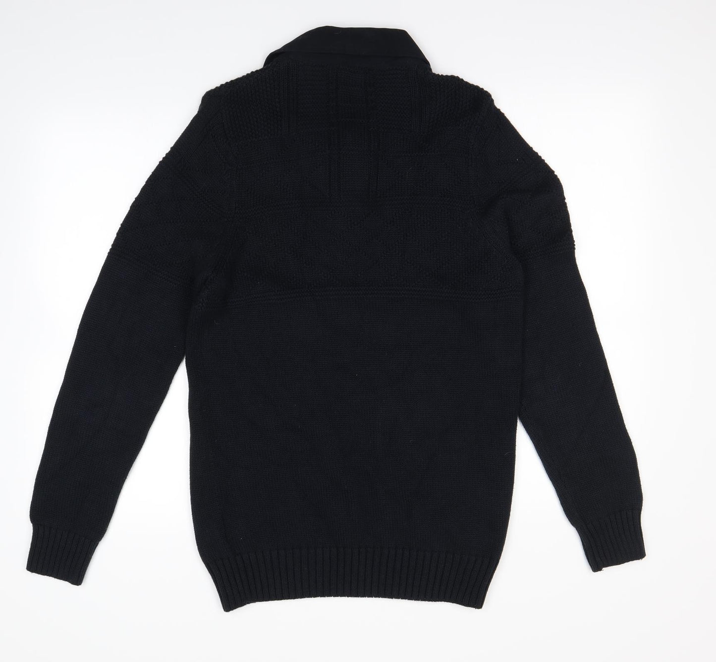 m&S Mens Blue   Henley Jumper Size S