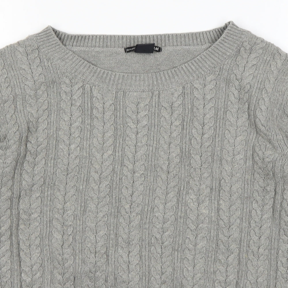 H&M Womens Grey   Pullover Jumper Size M