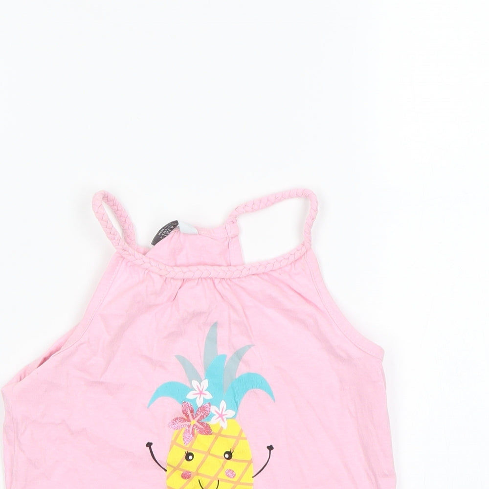 Primark Girls Pink   Basic Tank Size 7 Years