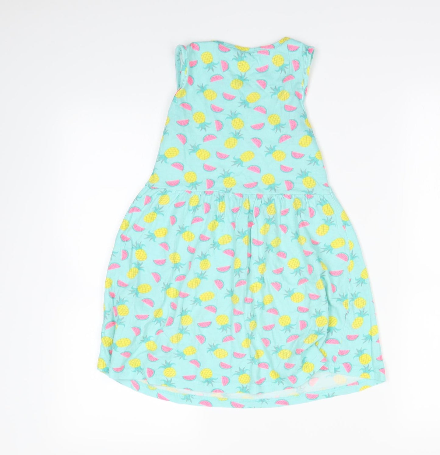 Primark Girls Green Spotted  Fit & Flare  Size 7-8 Years