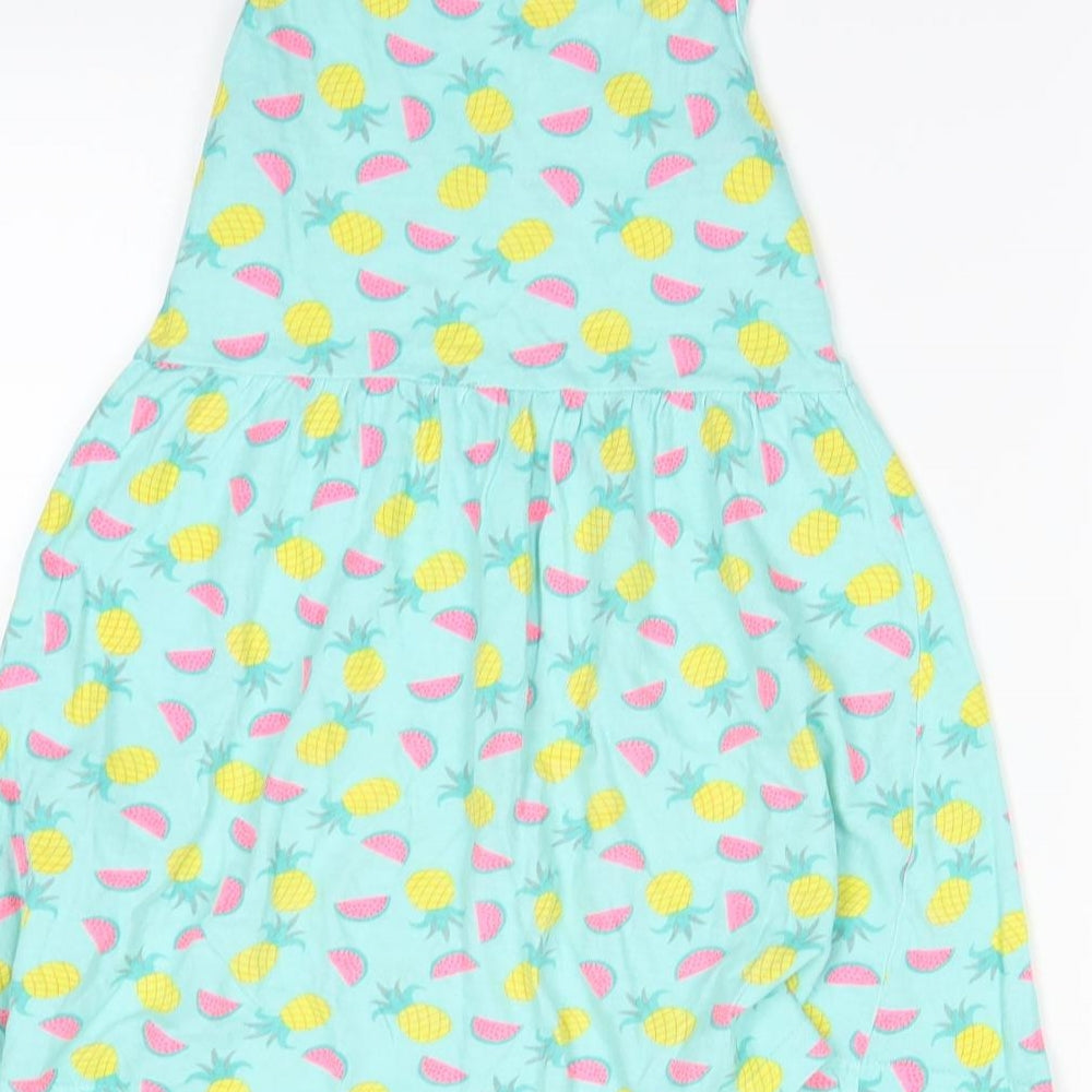 Primark Girls Green Spotted  Fit & Flare  Size 7-8 Years