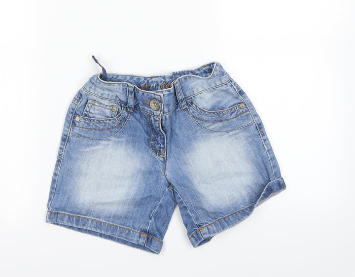 NEXT Girls Blue Mom Shorts Size 7 Years