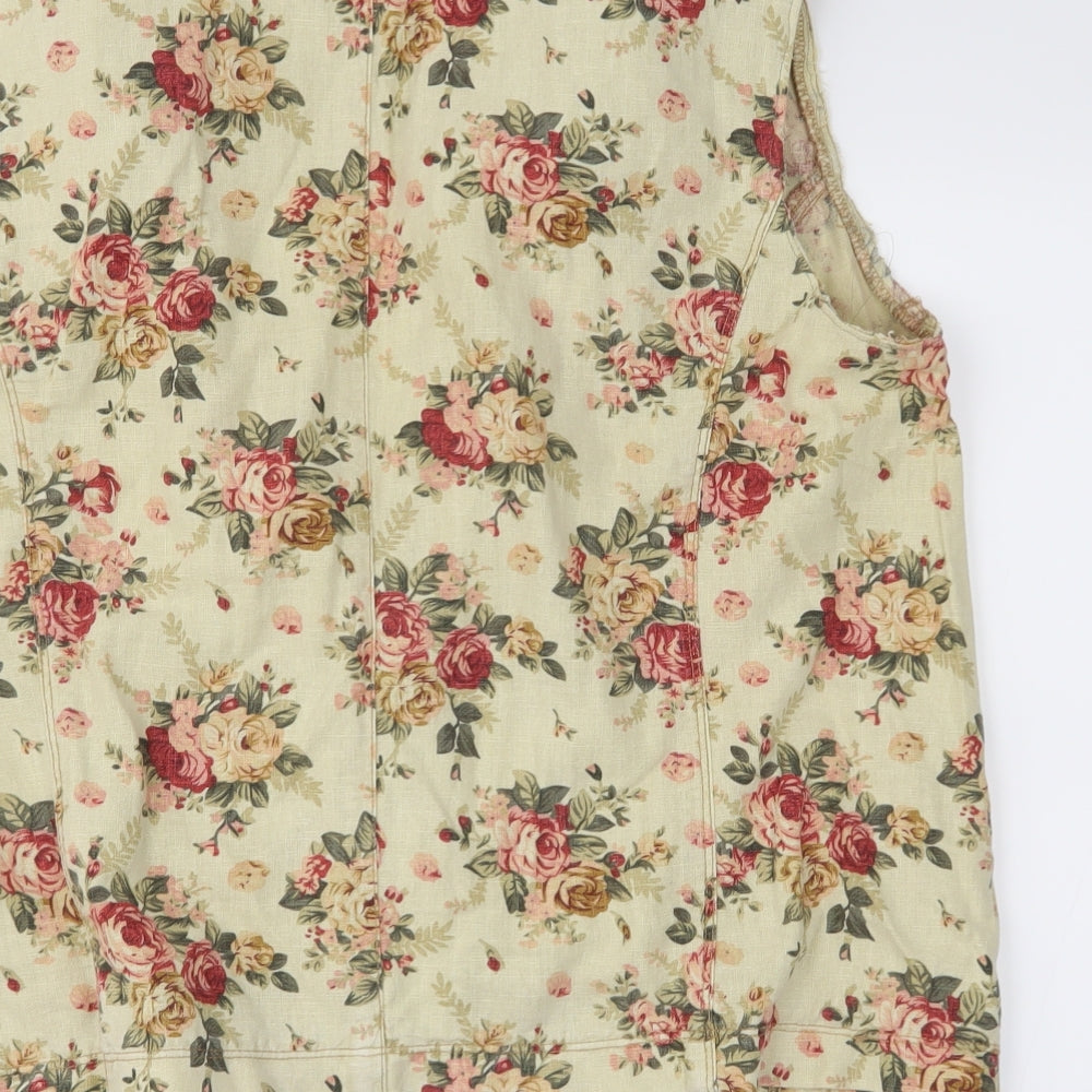 River Island Womens Brown Floral  Wrap Blouse Size 12