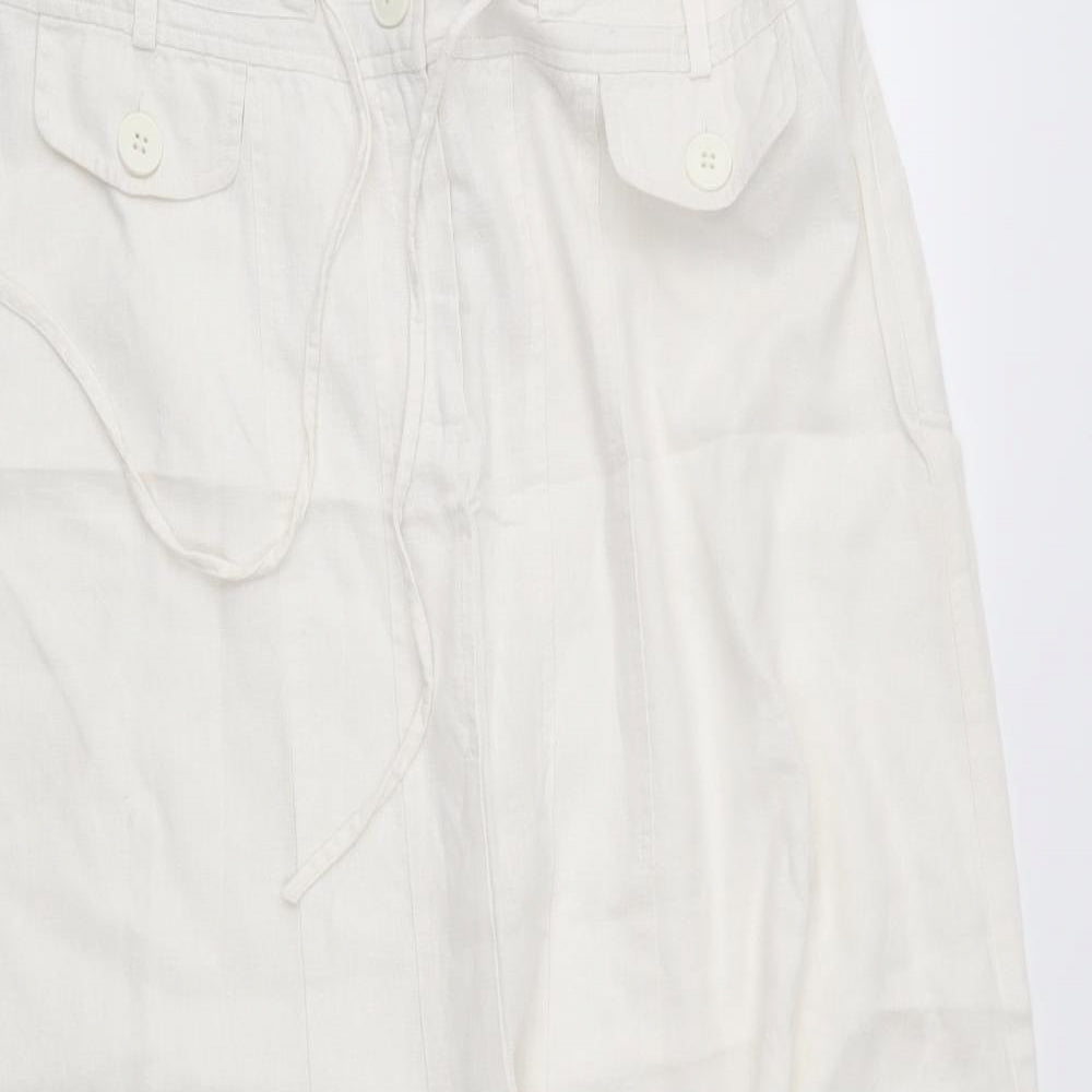 Papaya Womens White   Swing Skirt Size 12