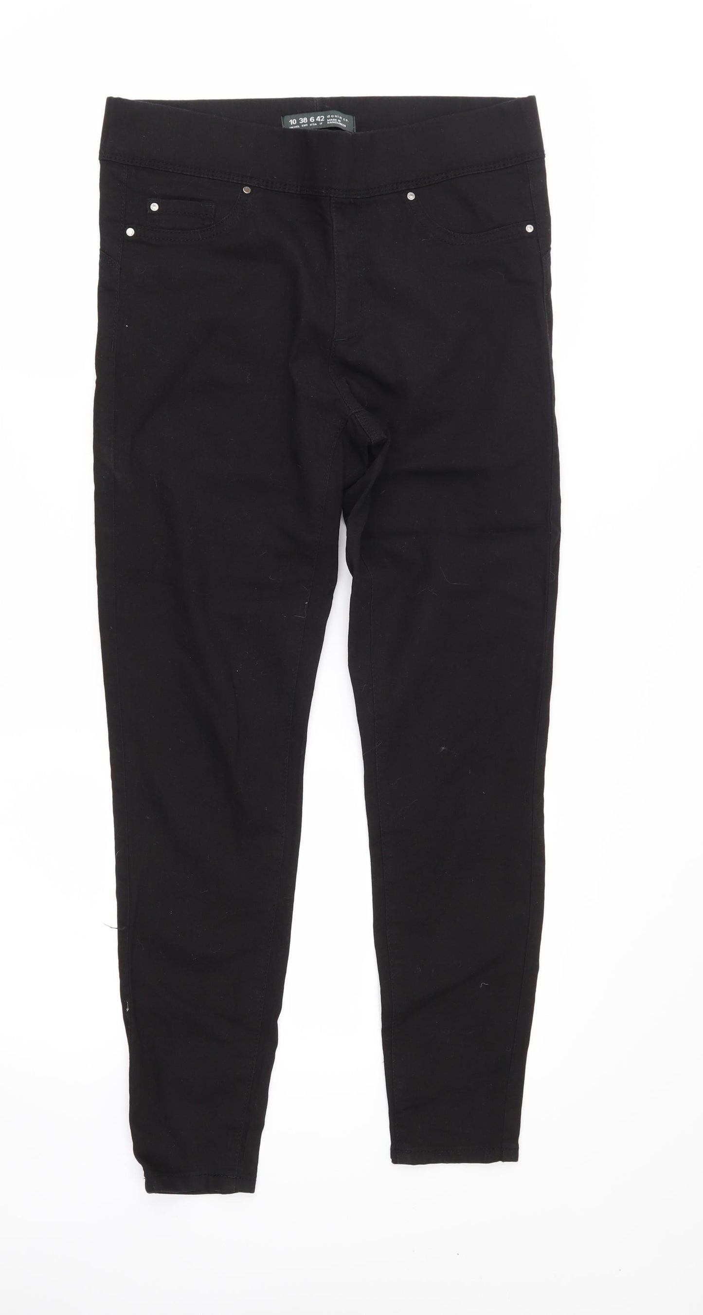 DenimCo Womens Black   Jegging Jeans Size 10 L27 in