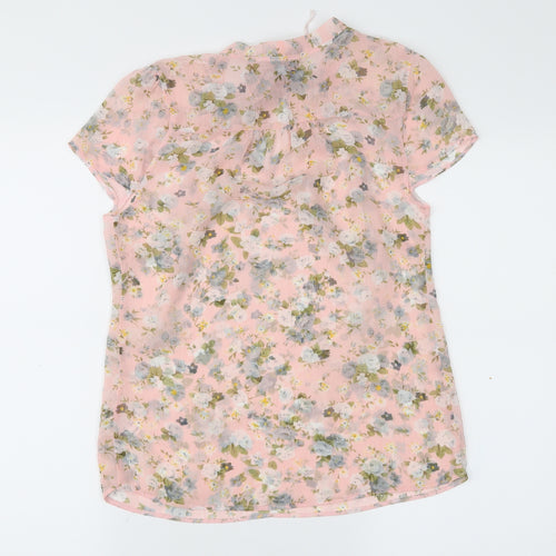 G:21 Womens Pink Floral  Basic Blouse Size 8