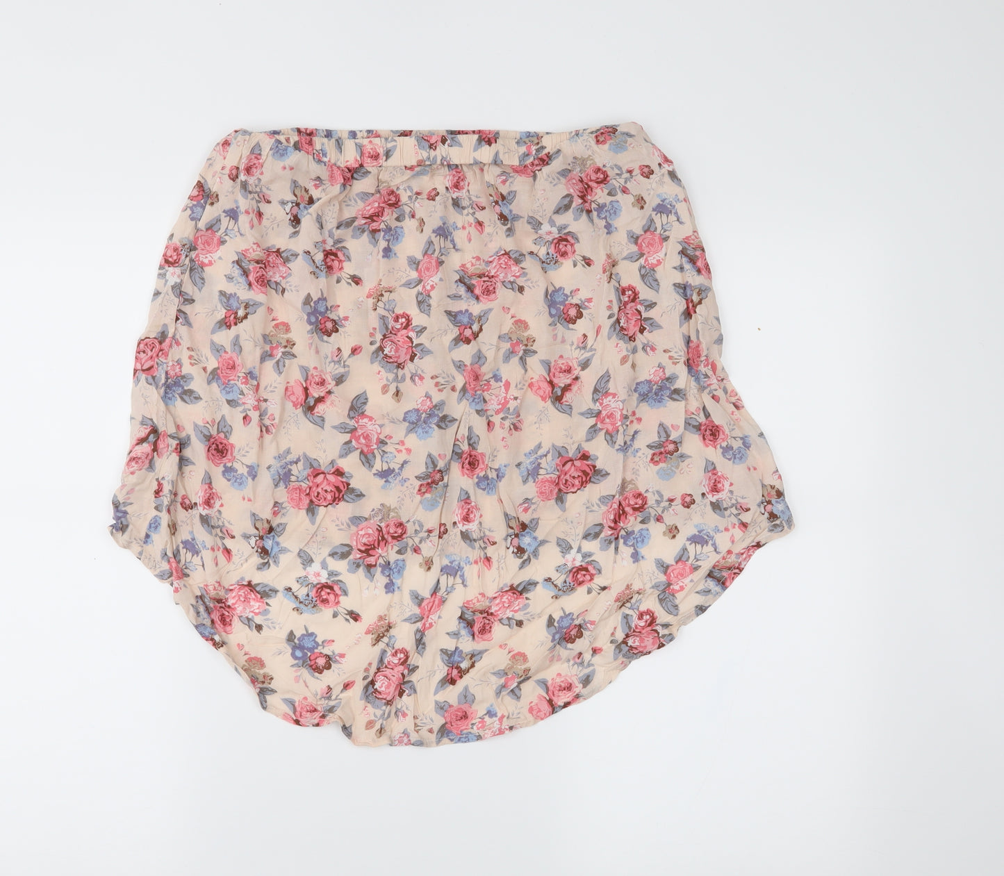 Moodo Womens Pink Floral  Mini Skirt Size 12
