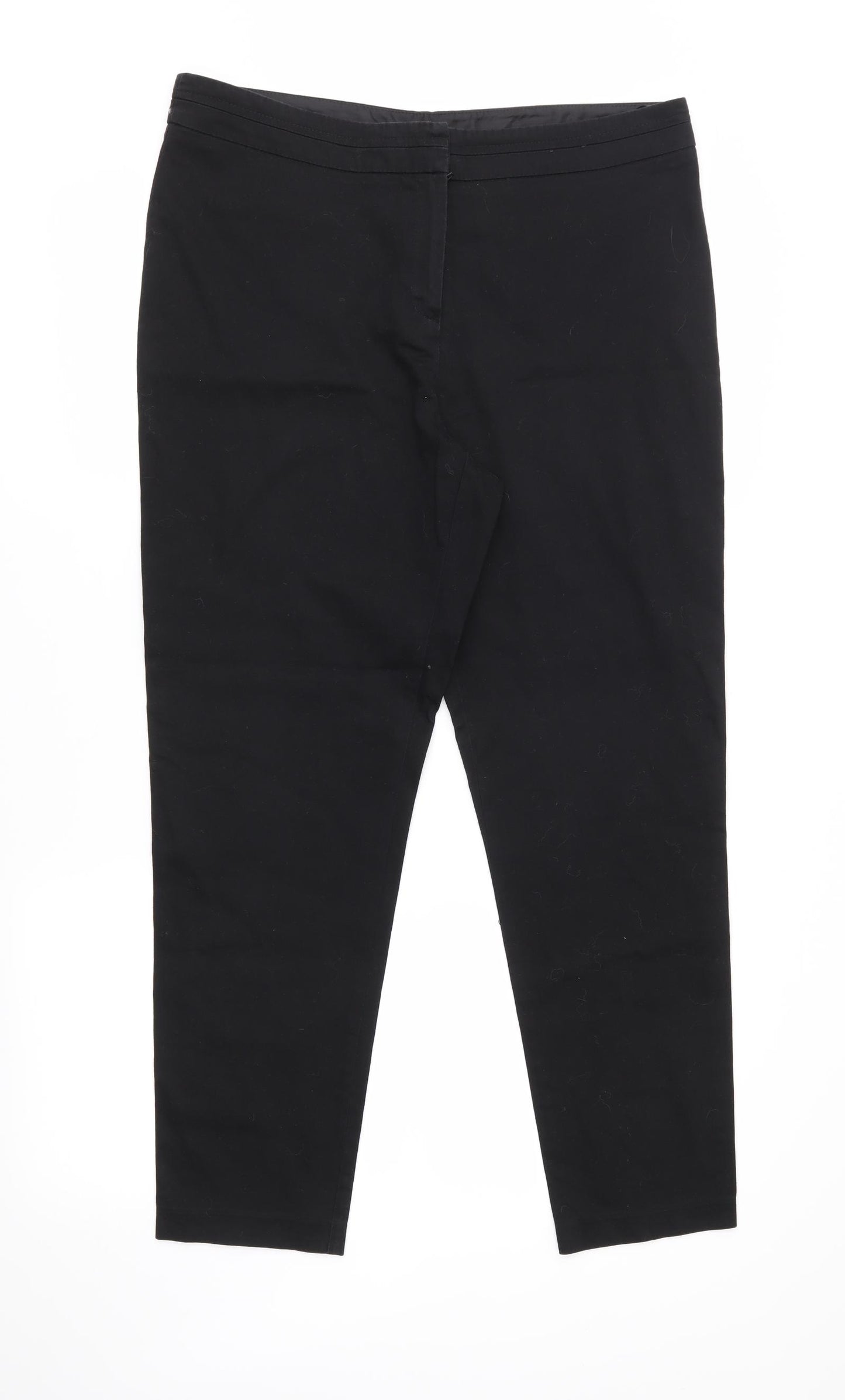 F&F Womens Black   Trousers  Size 12 L26 in