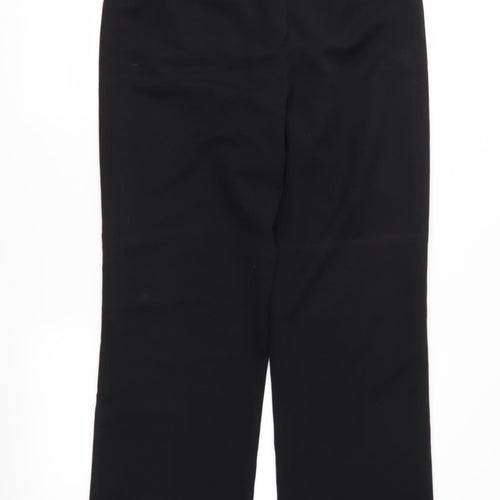 Preworn Womens Black   Trousers  Size 12 L31 in