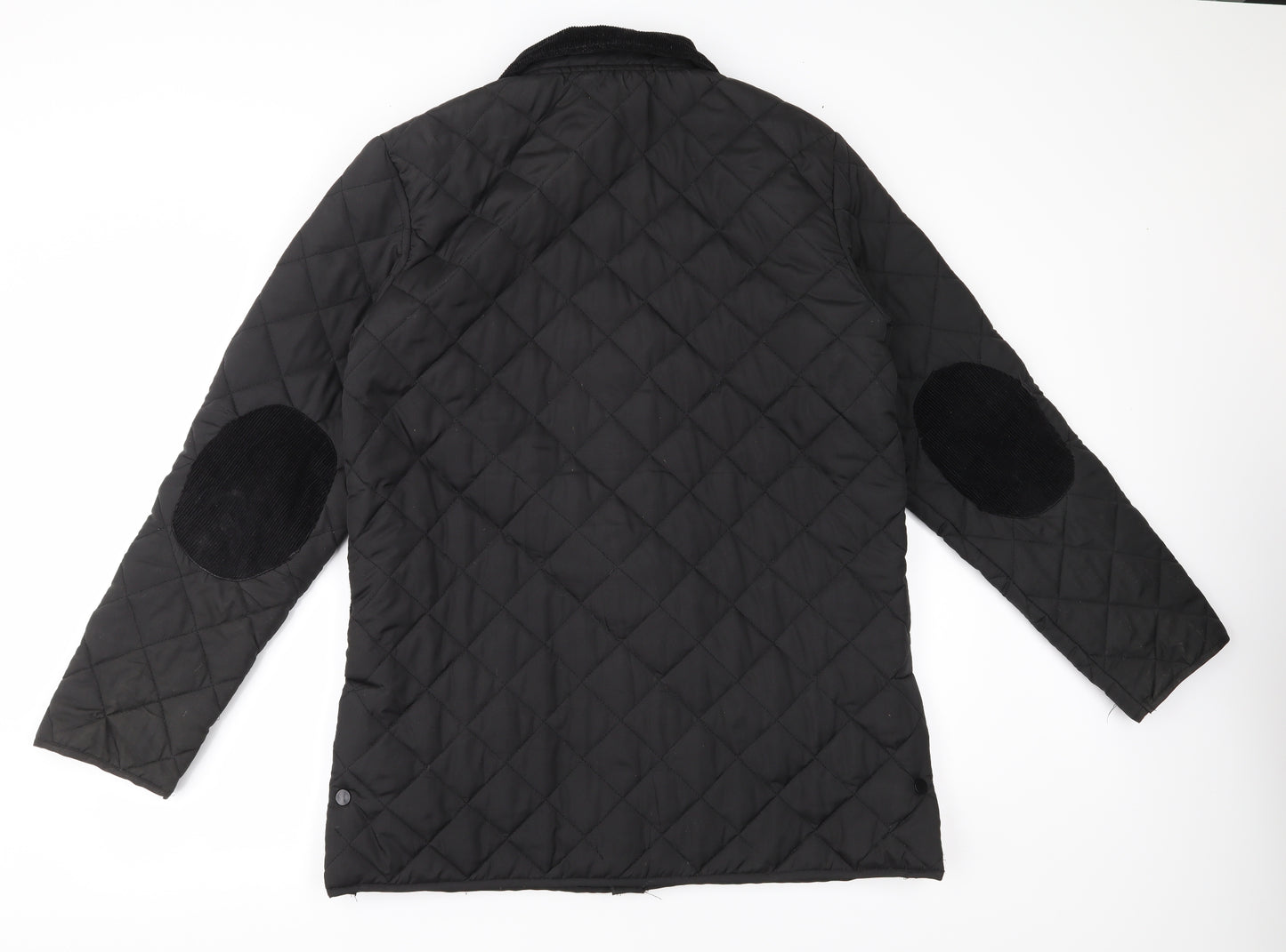 Soulstar Mens Black   Quilted Coat Size L