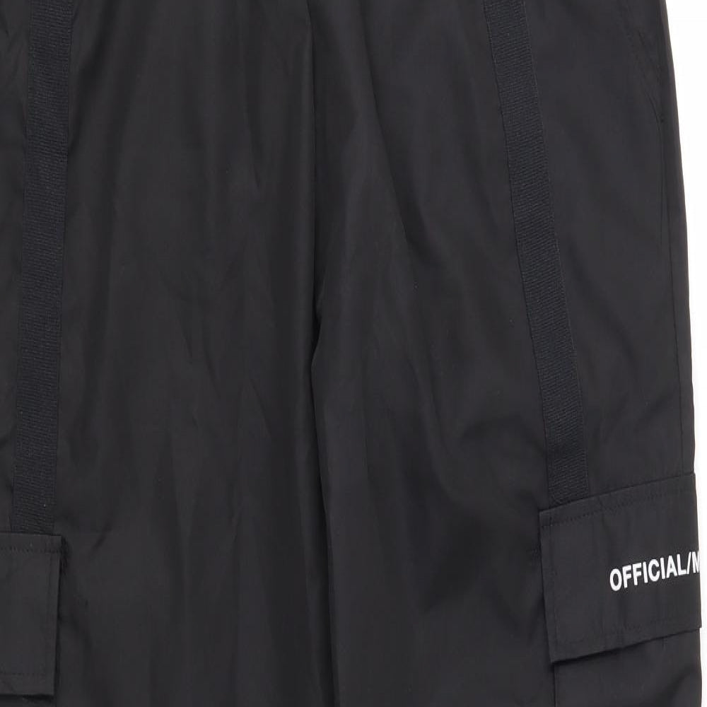 Boohoo Man Mens Black   Cargo Trousers Size M L29 in