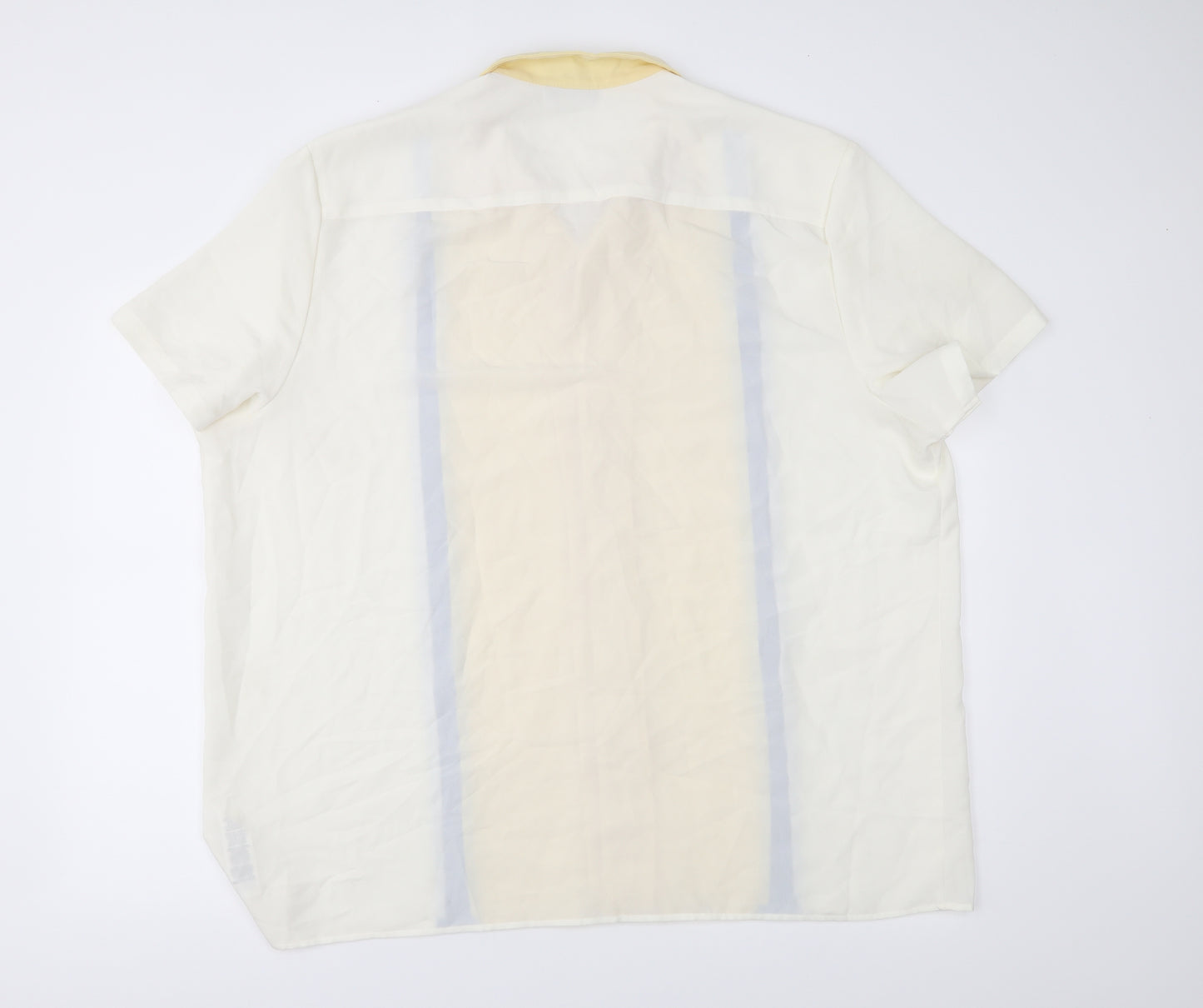 ASOS Mens Yellow Striped   Button-Up Size 2XL