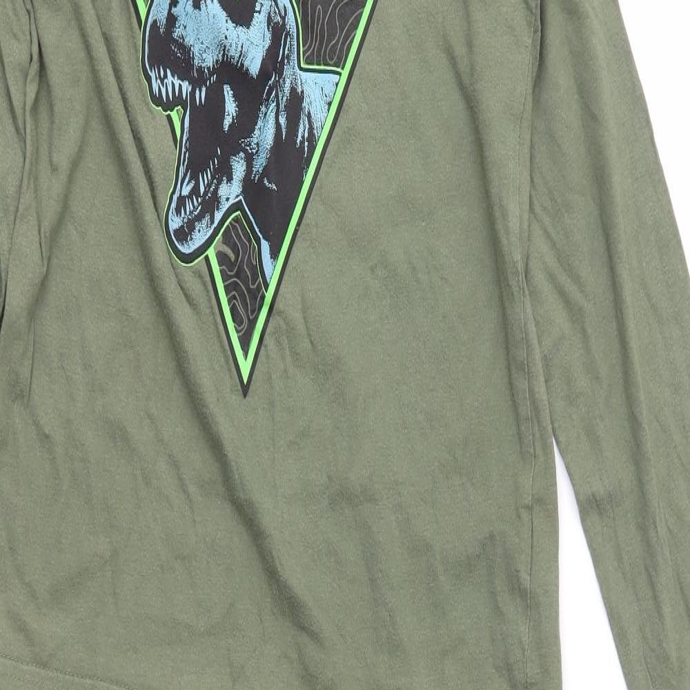Primark Boys Green Animal Print   Pyjama Set Size 9-10 Years