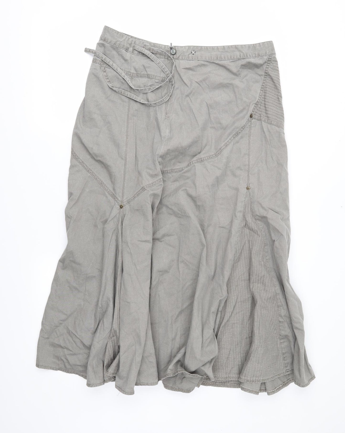 George Womens Grey   Swing Skirt Size 14