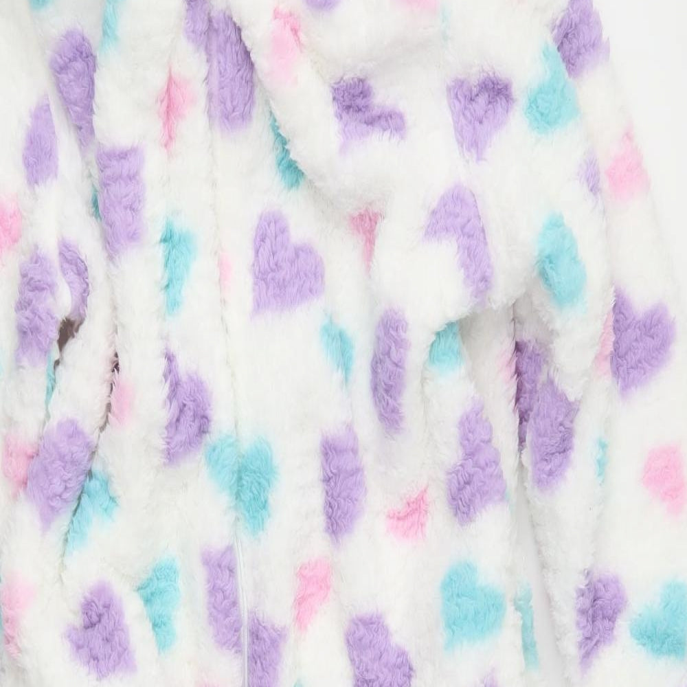 Adore Womens White Polka Dot  Top One Piece Size L