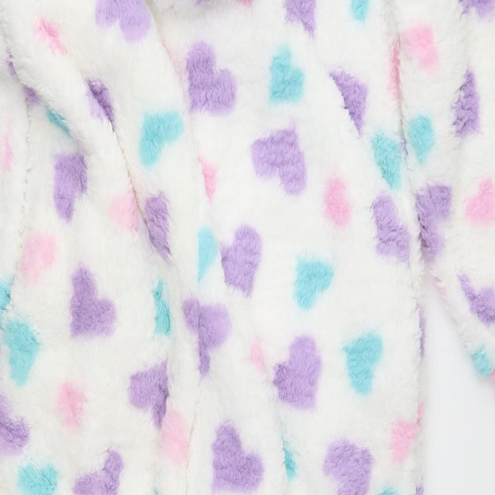 Adore Womens White Polka Dot  Top One Piece Size L