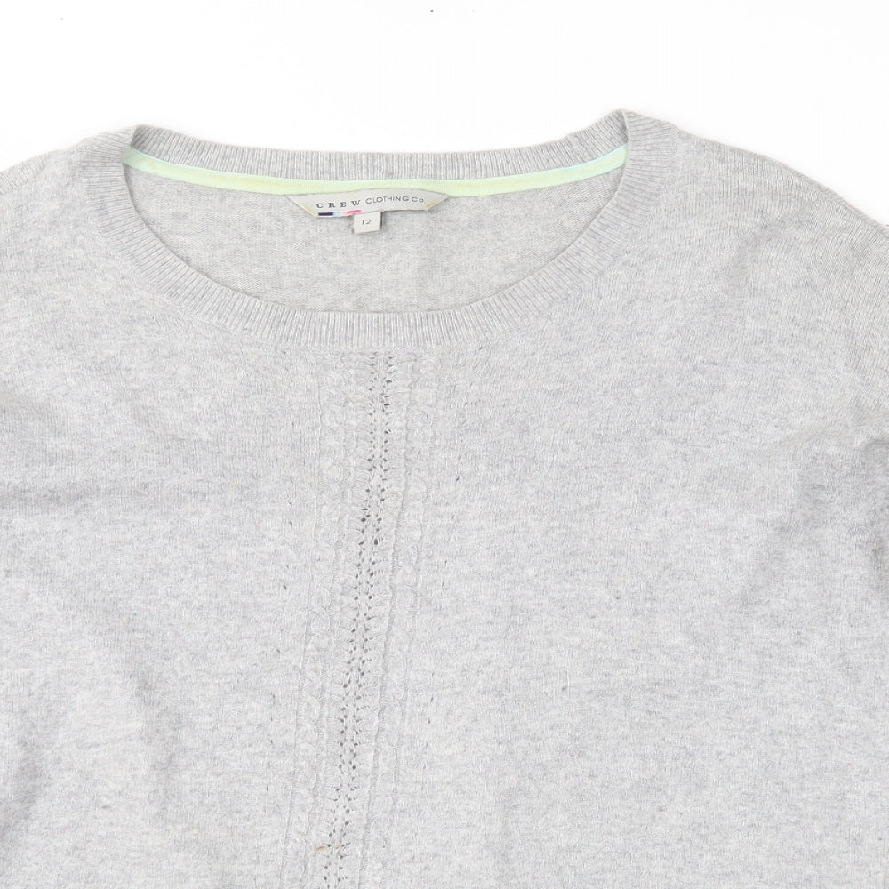 Crew Clothing Co Womens Grey   Pullover Jumper Size 12