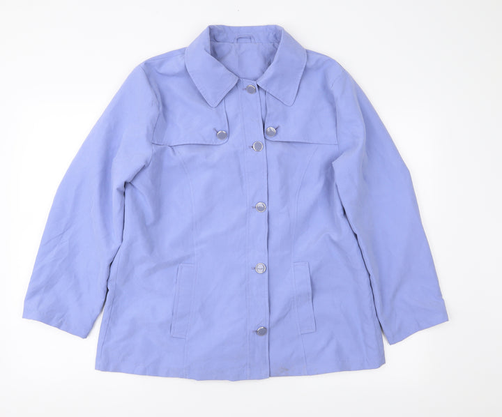 Preworn Womens Blue Jacket Coat Size 14