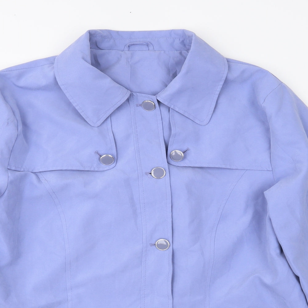 Preworn Womens Blue   Jacket Coat Size 14