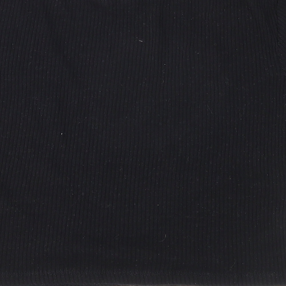 Cooperative Womens Black   Cropped T-Shirt Size M