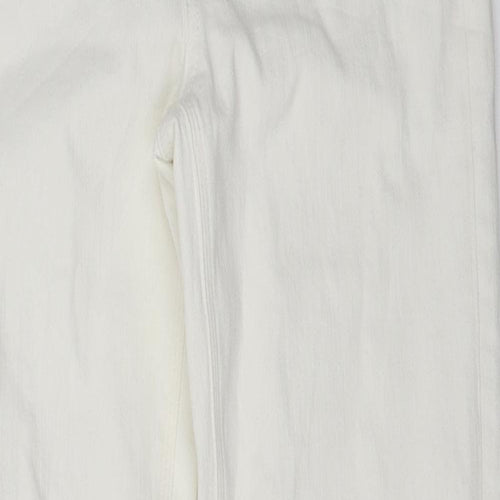 Marks and Spencer Womens White   Straight Jeans Size 31 in L31 in