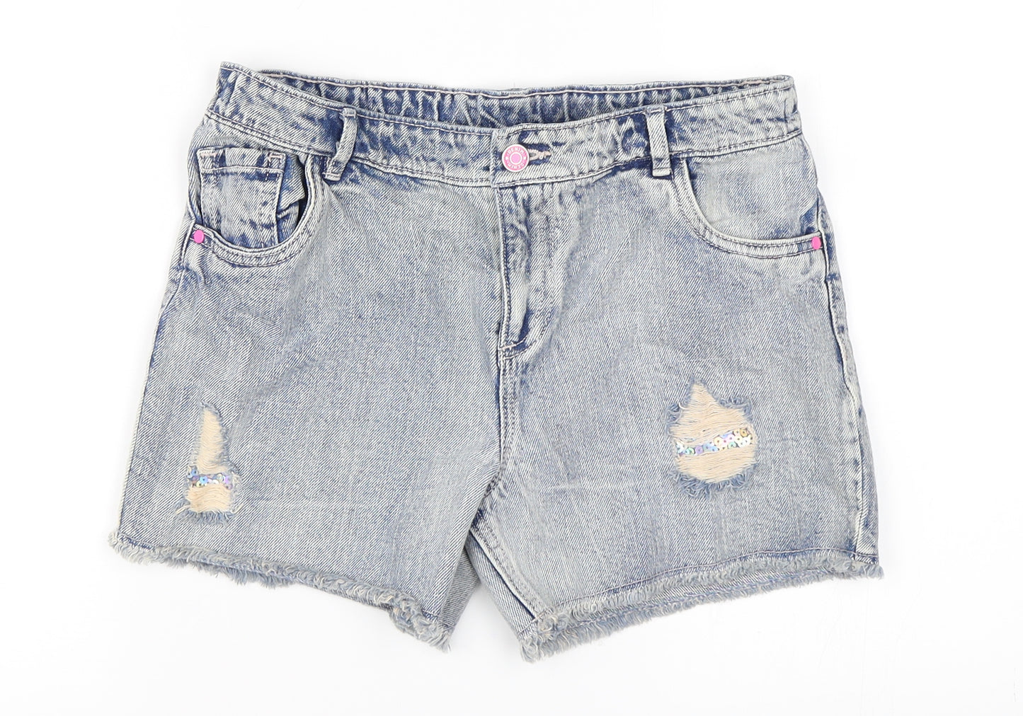 TU Girls Blue   Hot Pants Shorts Size 14 Years