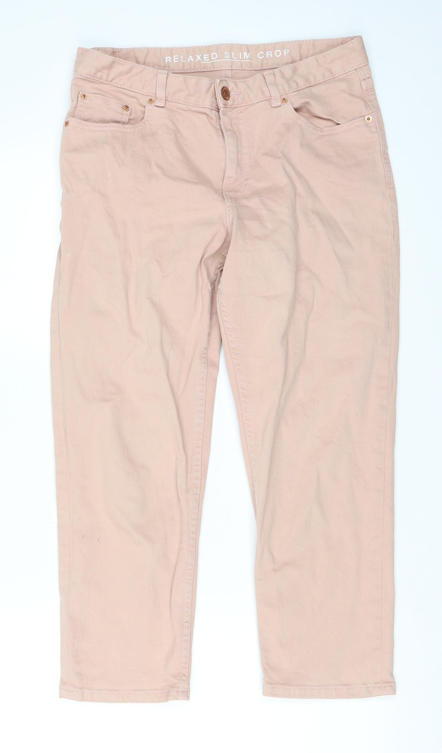 Marks and Spencer Womens Pink   Cropped Jeans Size 30 in L23 in
