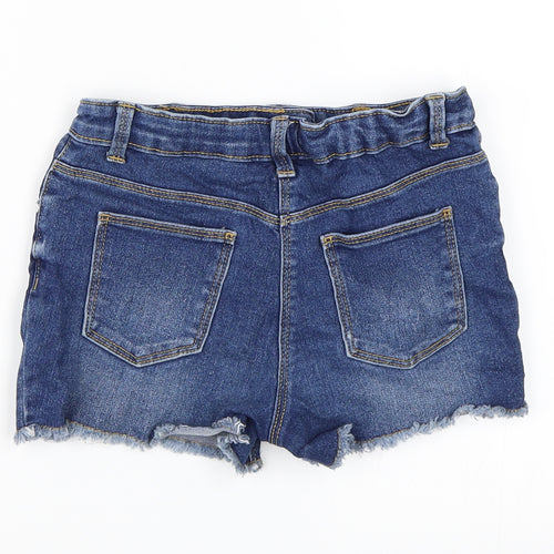 George Girls Blue   Hot Pants Shorts Size 8-9 Years