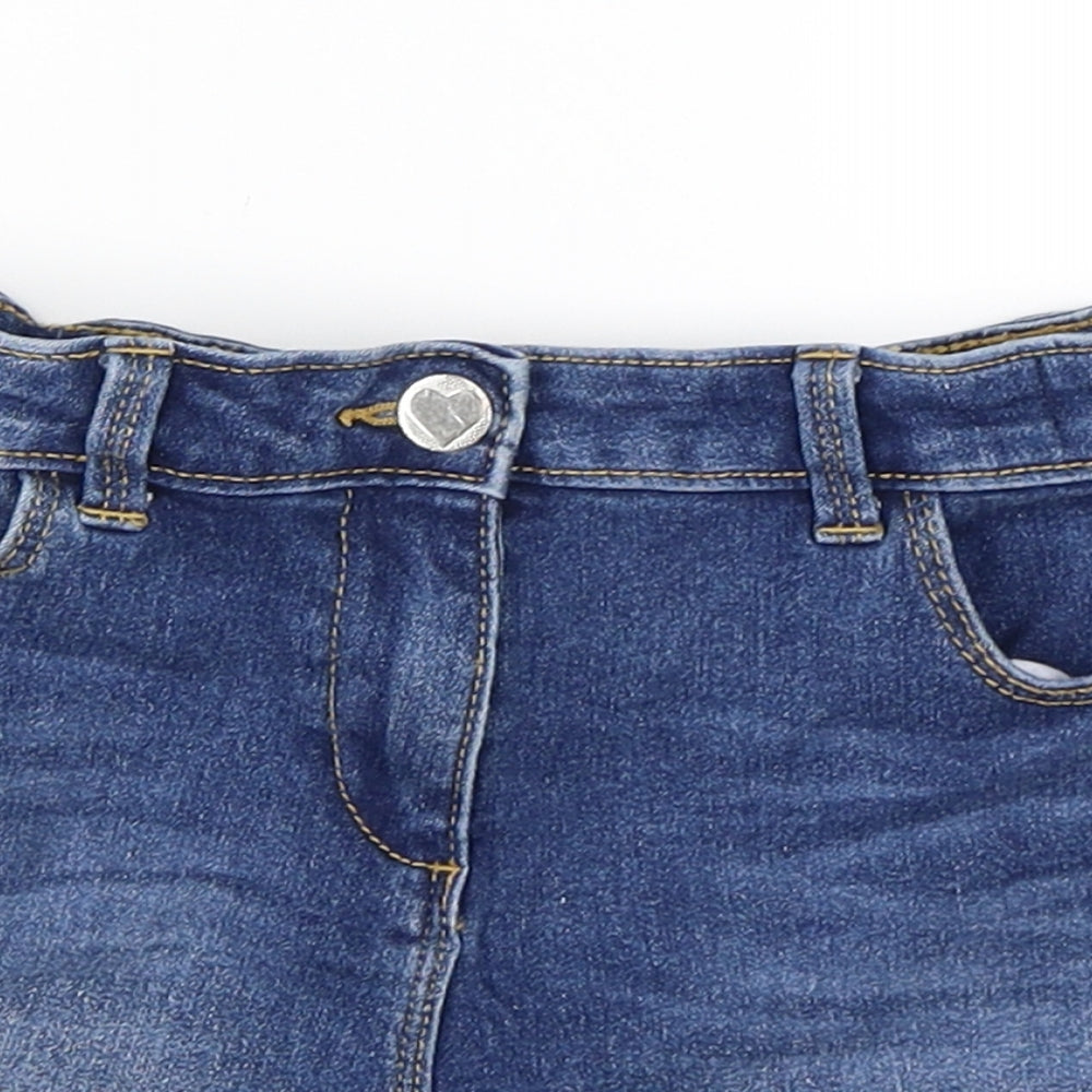 George Girls Blue   Hot Pants Shorts Size 8-9 Years