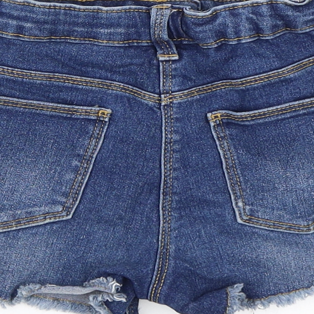 George Girls Blue   Hot Pants Shorts Size 8-9 Years