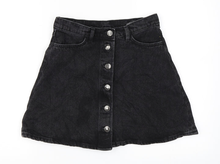 Monki Womens Black   A-Line Skirt Size 26 in