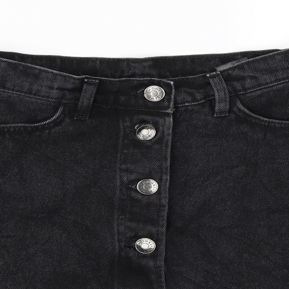 Monki Womens Black   A-Line Skirt Size 26 in