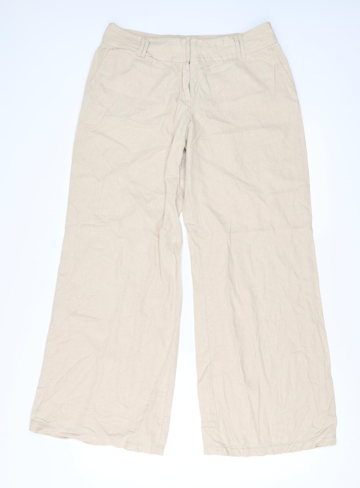 F&F Womens Beige   Trousers  Size 12 L30 in