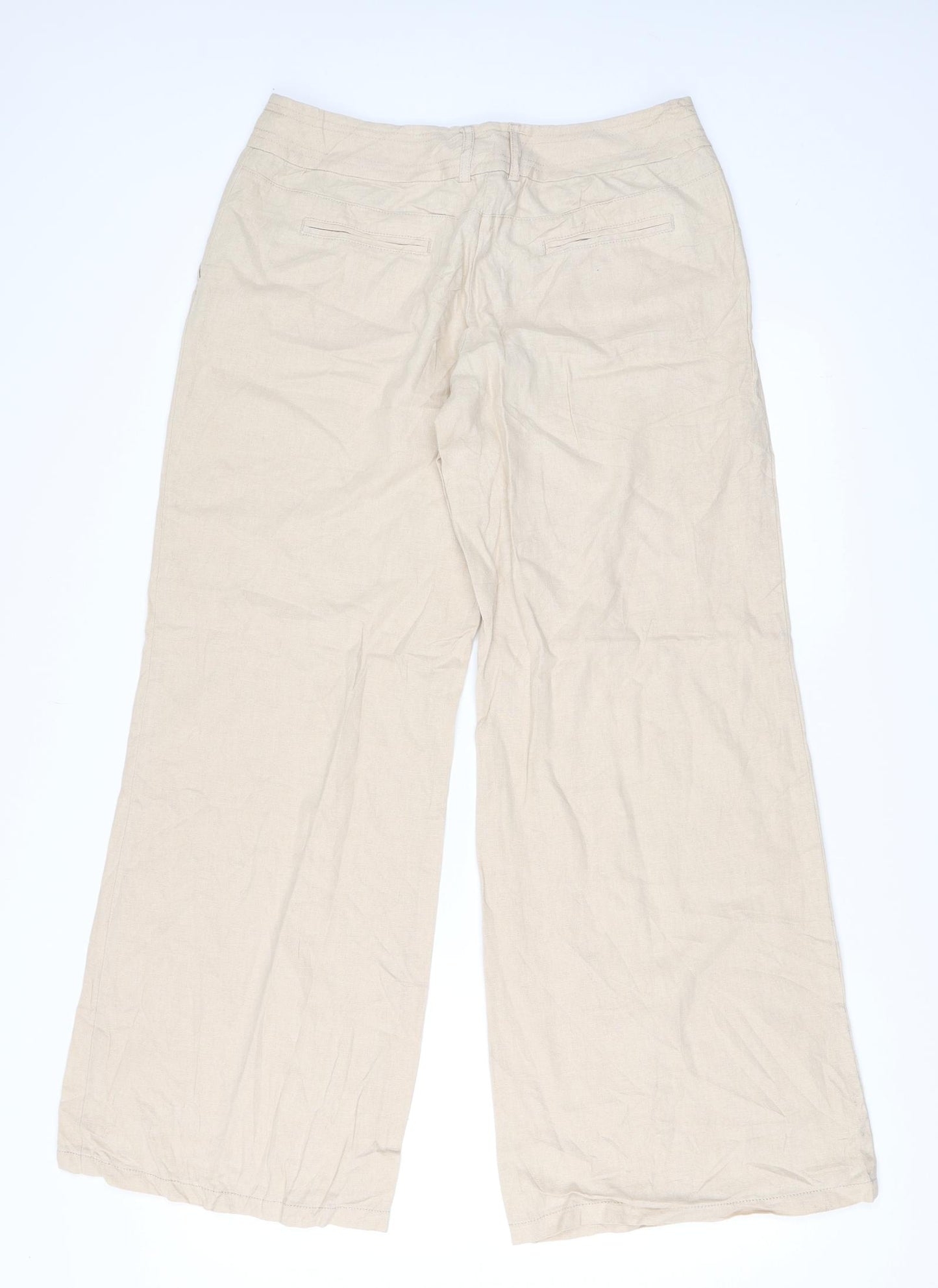 F&F Womens Beige   Trousers  Size 12 L30 in