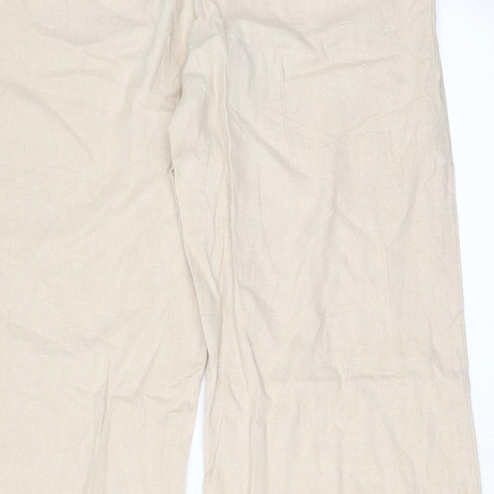 F&F Womens Beige   Trousers  Size 12 L30 in