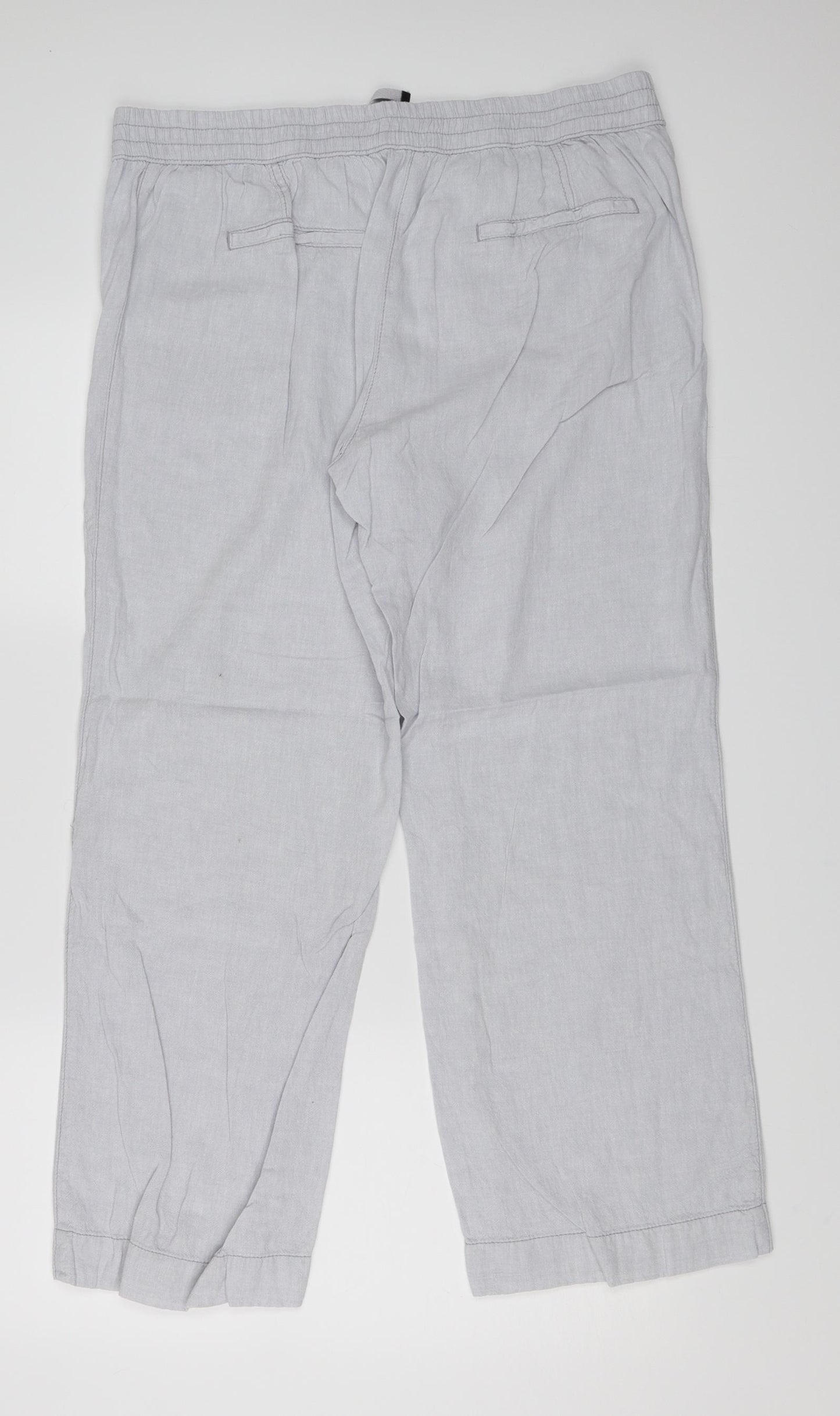 George Womens Grey   Trousers  Size 14 L28 in