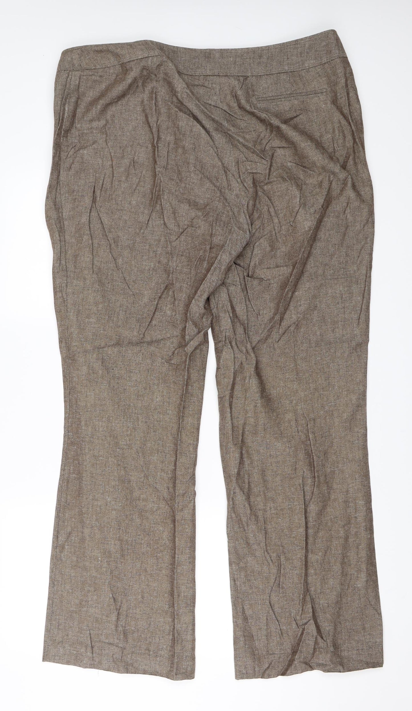 AMARANTO Womens Brown   Trousers  Size 18 L33 in