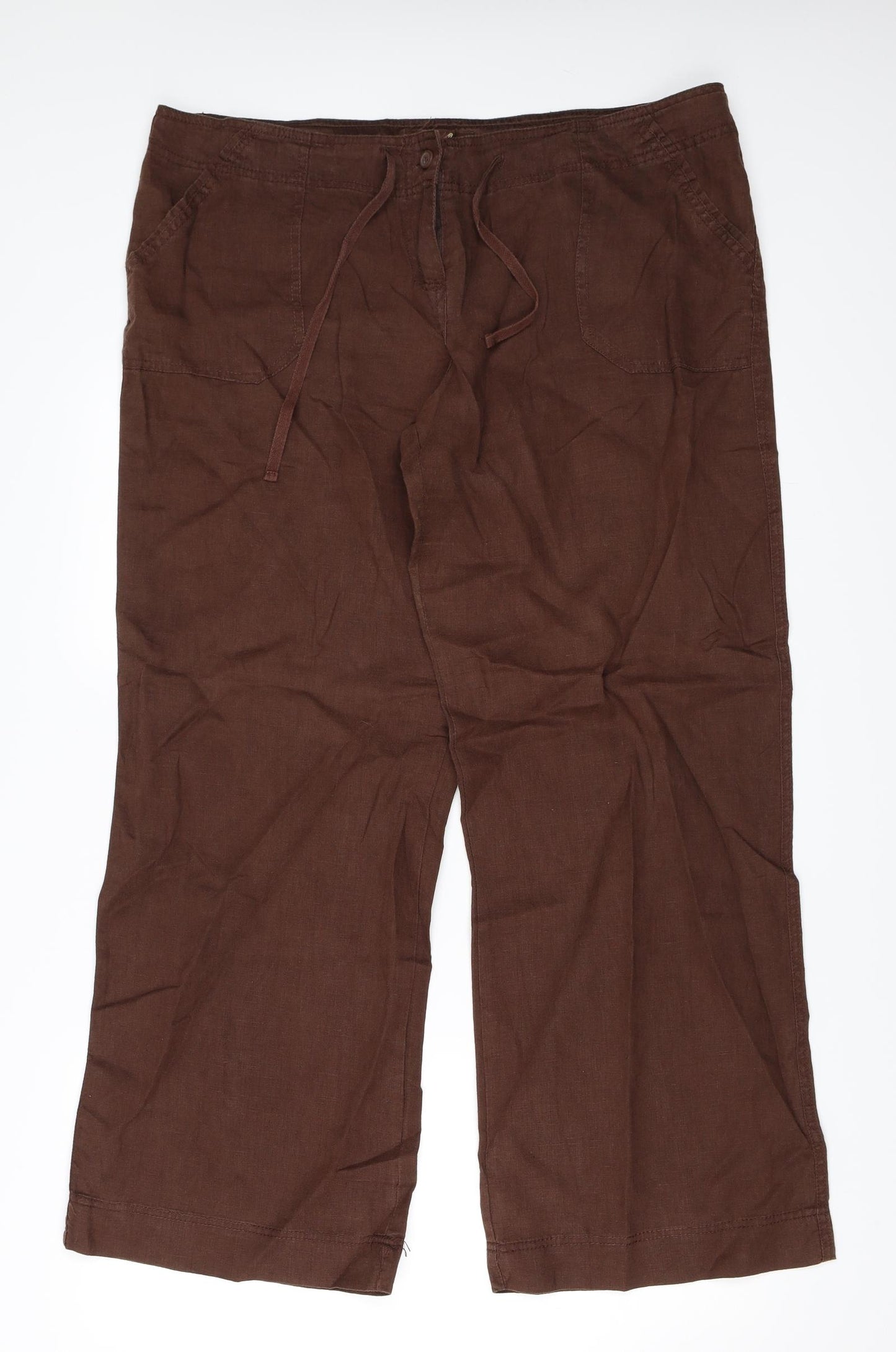 Primark Womens Brown   Trousers  Size 16 L31 in