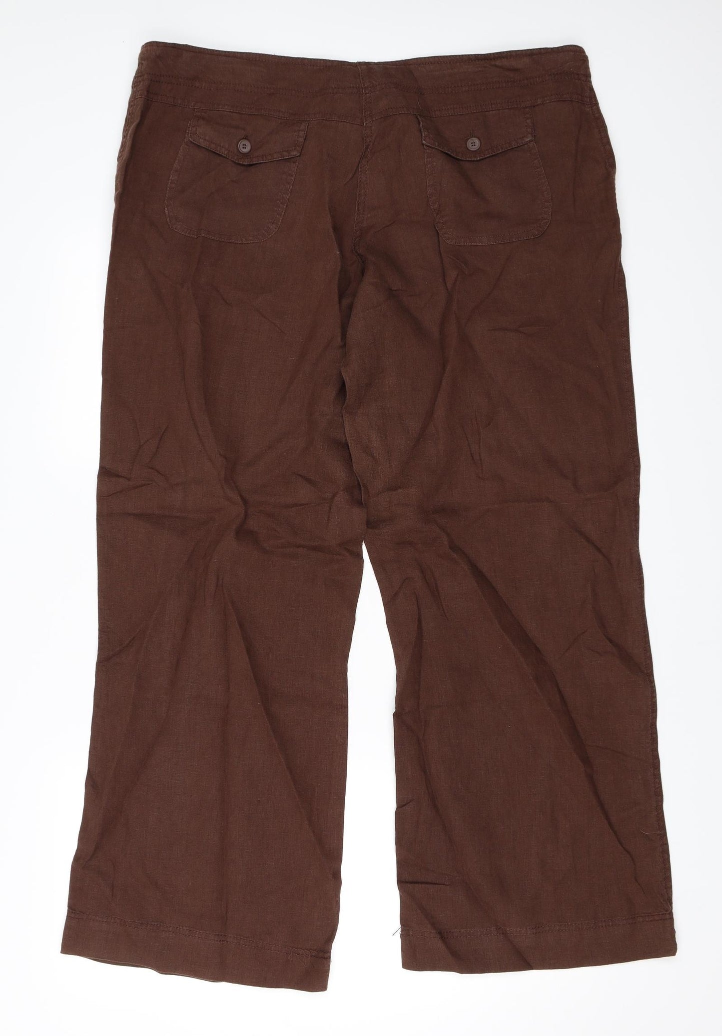 Primark Womens Brown   Trousers  Size 16 L31 in