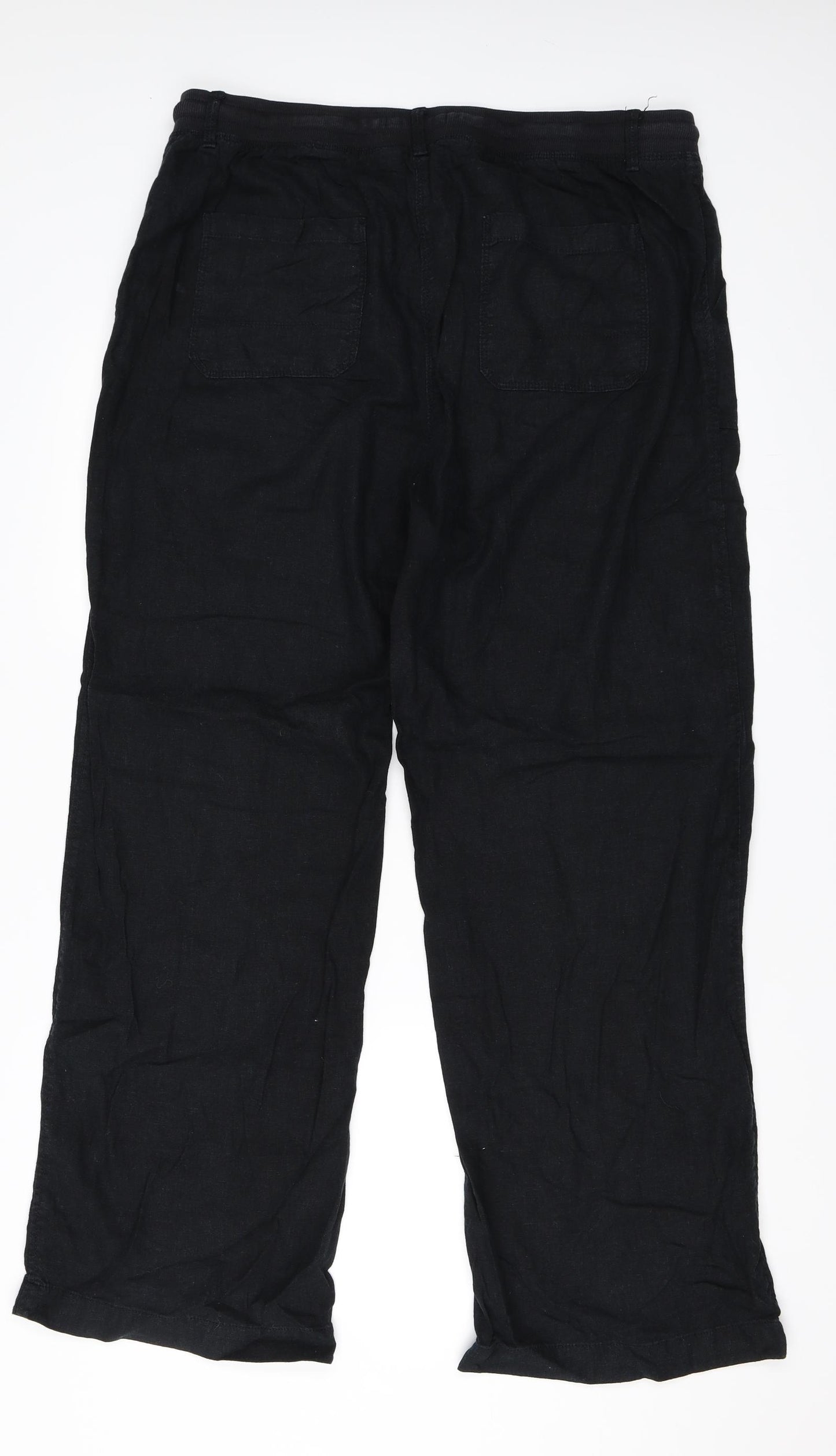 Marks and Spencer Womens Black   Trousers  Size 16 L31 in